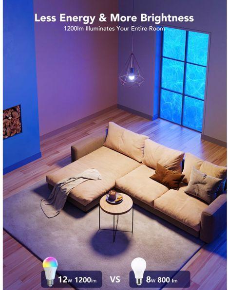 Actual product image Govee Smart Light Bulb (E27, 9 W, 1200 lm, 1 x, F)