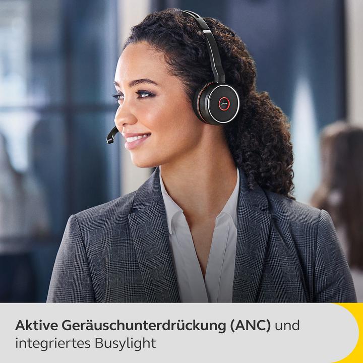 Image du produit Jabra Evolve 75 SE UC Duo + Link 380 (Sans fil, USB-A)