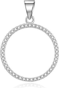 Produktbild Beneto Charming silver pendant with zircons AGH213 (L)
