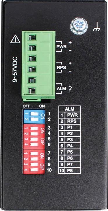 Image du produit Eaton Commutateur Gigabit Ethernet industriel non administrable à 8 ports - 10/100/1000mbps Montage DIN (8 Ports)