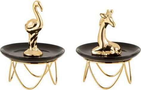 J-Line Set of 2 Paradiso jewellery holders - Black