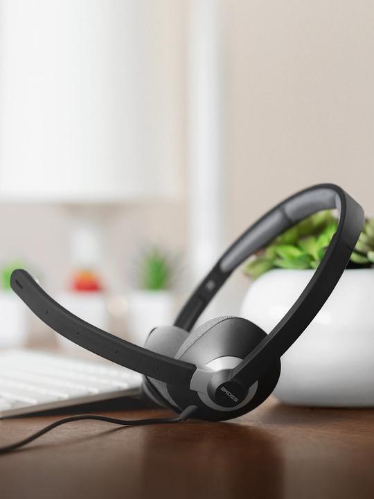 Produktbild Koss CS300 USB Communication Headsets, On-Ear, Wired, Microphone, Black (Kabelgebunden, USB-A)