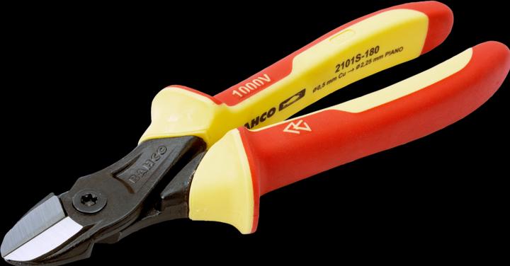 Actual product image Bahco ERGO diagonal cutters with insulated handles, burnished 140 mm (140 mm)
