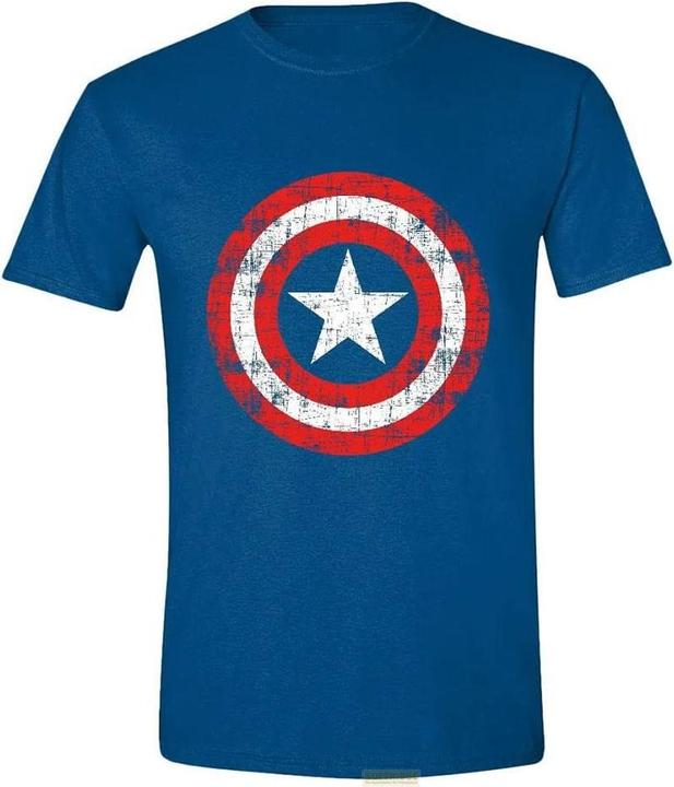 Death Note Marvel T-Shirt Captain America Cracked Shield Grösse S (S)