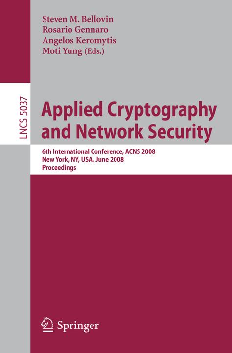 Actual product image Applied Cryptography and Network Security (Steven M. Bellovin, Angelos D. Keromytis, Rosario Gennaro, Moti Yung, 2008)