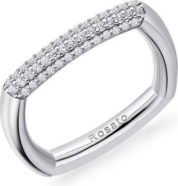 Image du produit Rosato Élégante bague en argent avec zircons Bianca RZBI31 - Circuit : 52 mm (52)