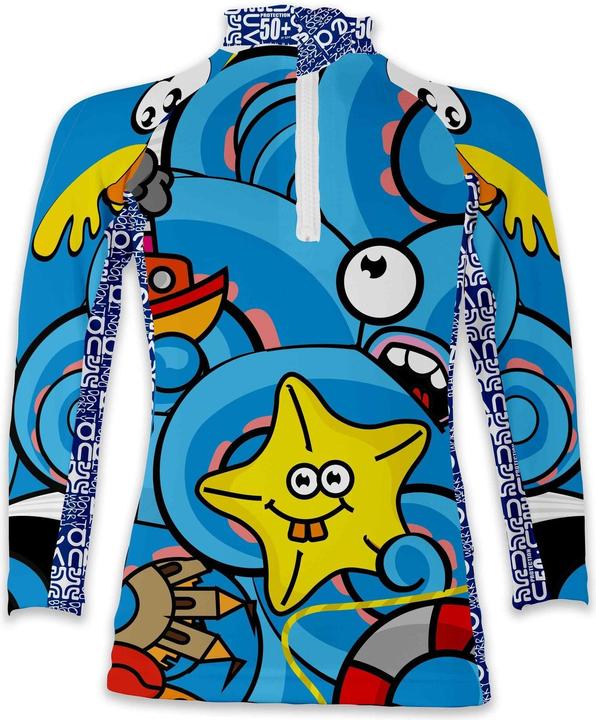 Produktbild Uvea Kinder UV Badeshirt arm Biarritz petite pieuvre (68, 70, 72, 74)