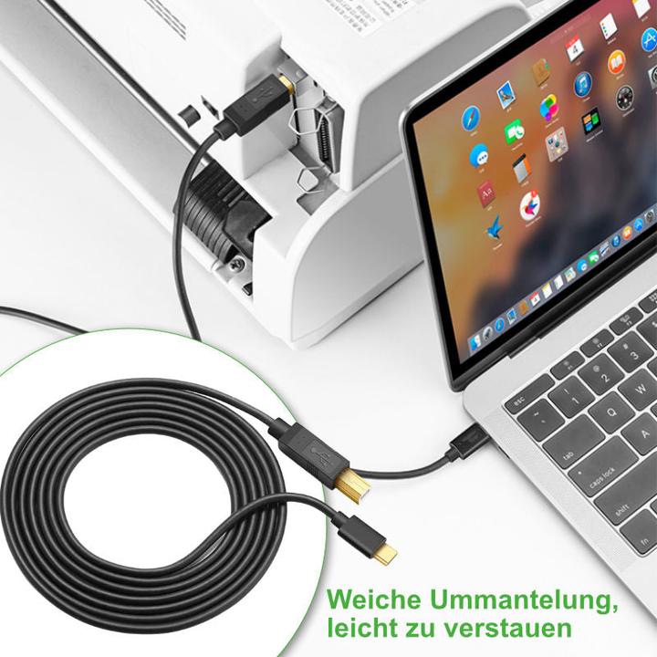 Actual product image Hermex USB C - USB B (2 m)