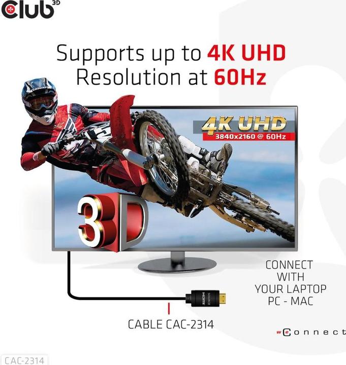 Produktbild Club 3D HDMI (Typ A) — HDMI (Typ A) (15 m, HDMI)