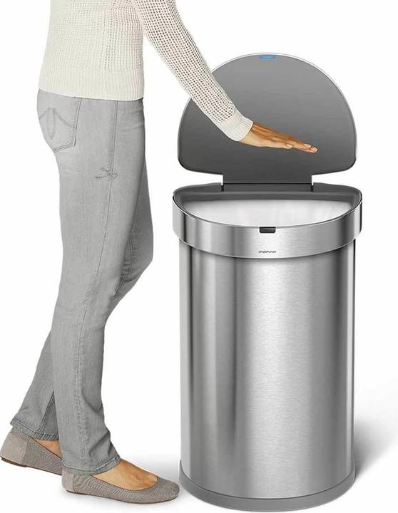 Actual product image Simplehuman Sensor waste garbage can 45 l, rose gold (45 l)