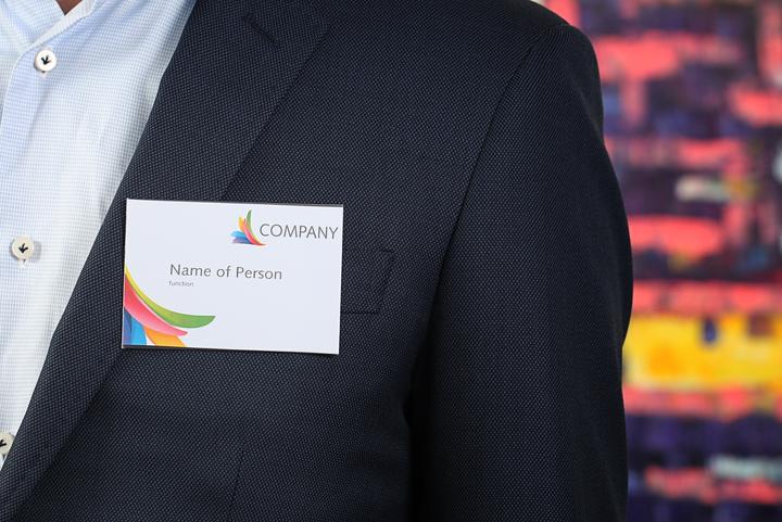 Produktbild Europel Namenschild, mit Kombiklemme, 60 x 90 mm