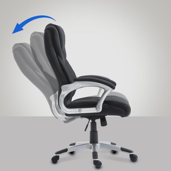 Image du produit CLP Chaise de bureau Texas V2 tissu, noir