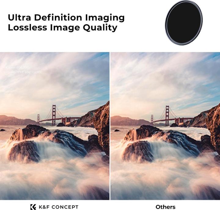 Produktbild K&F Concept ND Filter Kit ND4/8/64/1000 Nano X 52mm (KF-1629) (ND- / Graufilter, 52 mm)