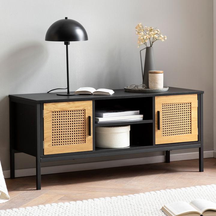 Actual product image FineBuy Lowboard FB100070 MDF black