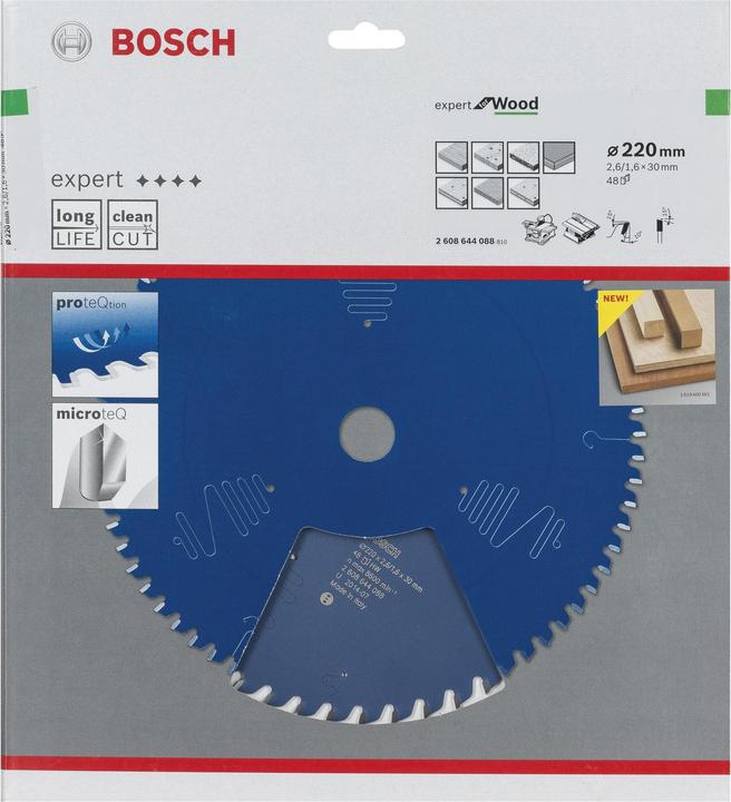 Immagine prodotto Bosch Professional Zubehör Lama circolare 220 x 30 x 1,6