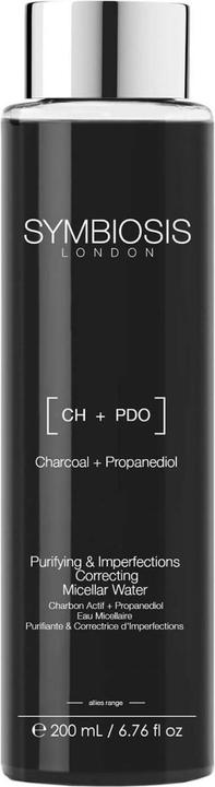 Produktbild Symbiosis Aktivkohle + Propandiol) Mizellenwasser Reinigung & Korrektur von Imperfektionen (Mizellenwasser, 200 ml)