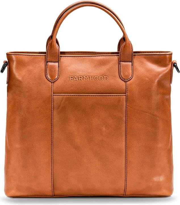 Farmhood Memphis Handtasche Leder 37 cm Laptopfach