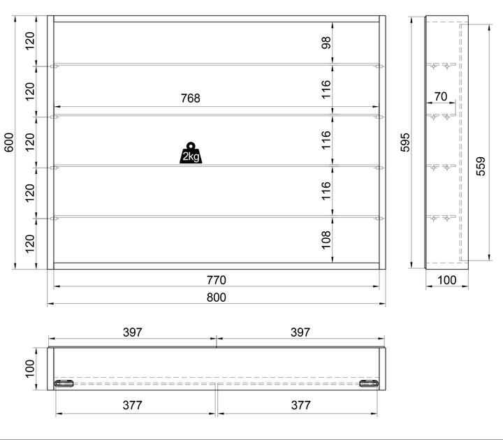 Produktbild VCM Mandosa L (80 x 10 x 60 cm)
