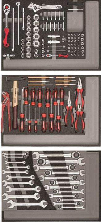 Produktbild Gedore red R22041004 Werkzeugsatz im Werkstattwagen WINGMAN rot 129-teilig (129 x)
