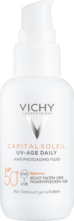 Actual product image Vichy Capital Soleil Fluid UV-AGE (Sun cream face, SPF 50+, 40 ml, 65 g)