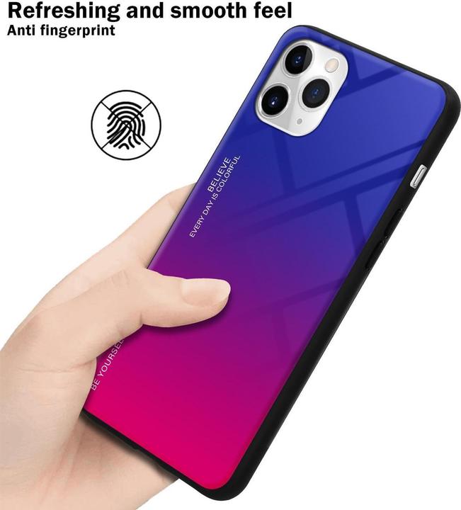 Produktbild Cadorabo TPU 2 Farben Glas Cover (Apple iPhone 11 Pro)