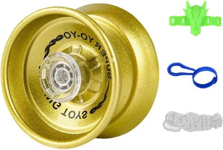 Immagine prodotto The Toy Company YoYo metallico con cuscinetto a sfera e accessori Oro