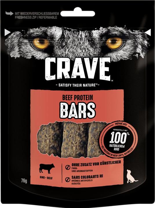 Image du produit Crave Snacks Beef Prot. Bars (Adulte, 1 pcs, 76 g)