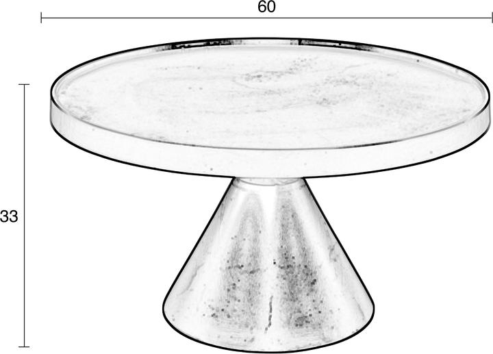 Actual product image White Label Living Table (60 x 60 x 33 cm)