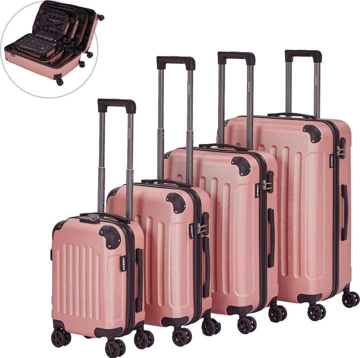 Immagine prodotto Arebos Valigia (94 l, Bagaglio a mano (fino a 50 litri), M (50 - 90l), L (90 - 115l), XL (da 115l))