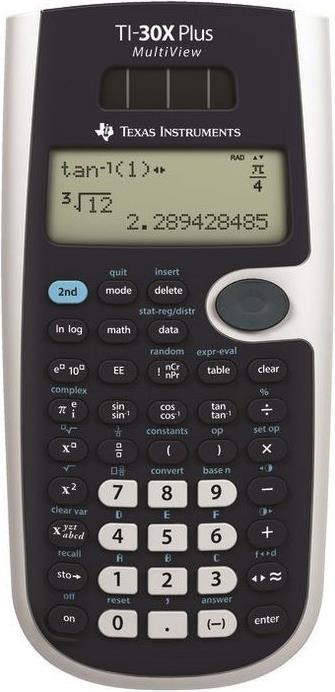 TI 30X Plus MultiView (Piles, Cellules solaires)
