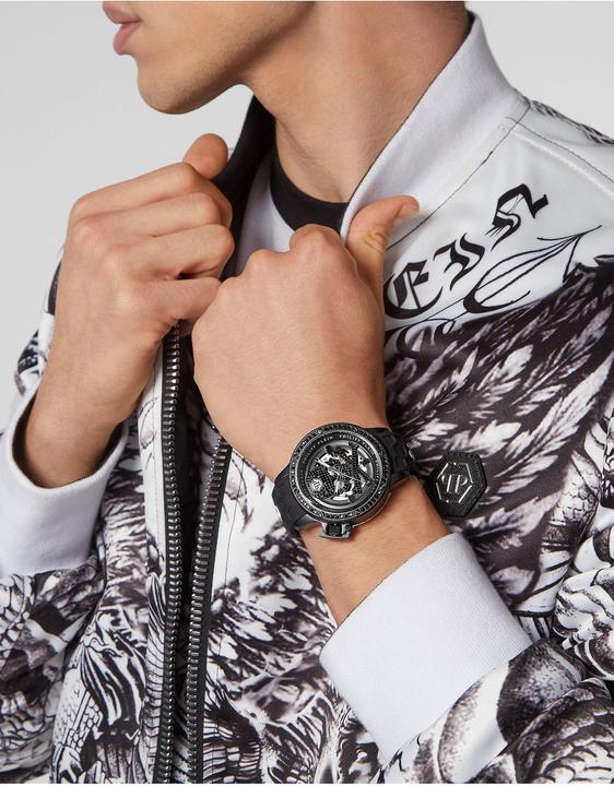 Actual product image Philipp Plein PWUAA0423 Hyper Sport Automatic Mens Watch 46mm 5ATM (Analogue wristwatch, 46 mm)