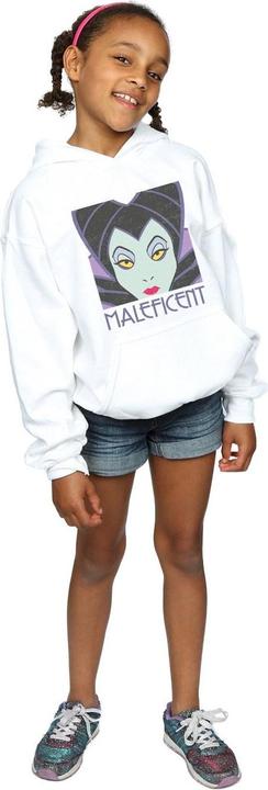 Actual product image Disney Girls Maleficent Cropped Head Hoodie (128)