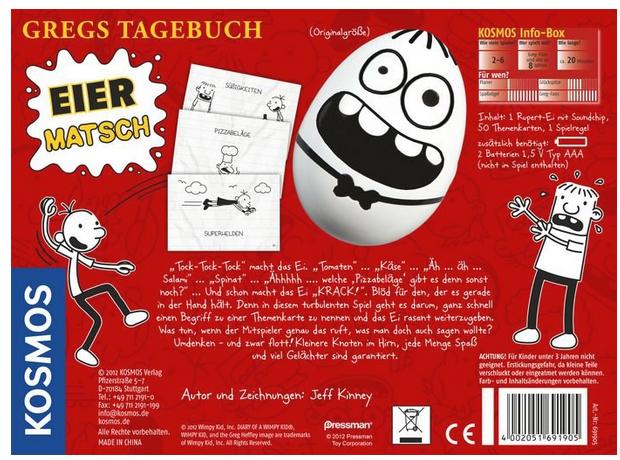 Produktbild Kosmos Gregs Tagebuch: Eiermatsch (Deutsch)