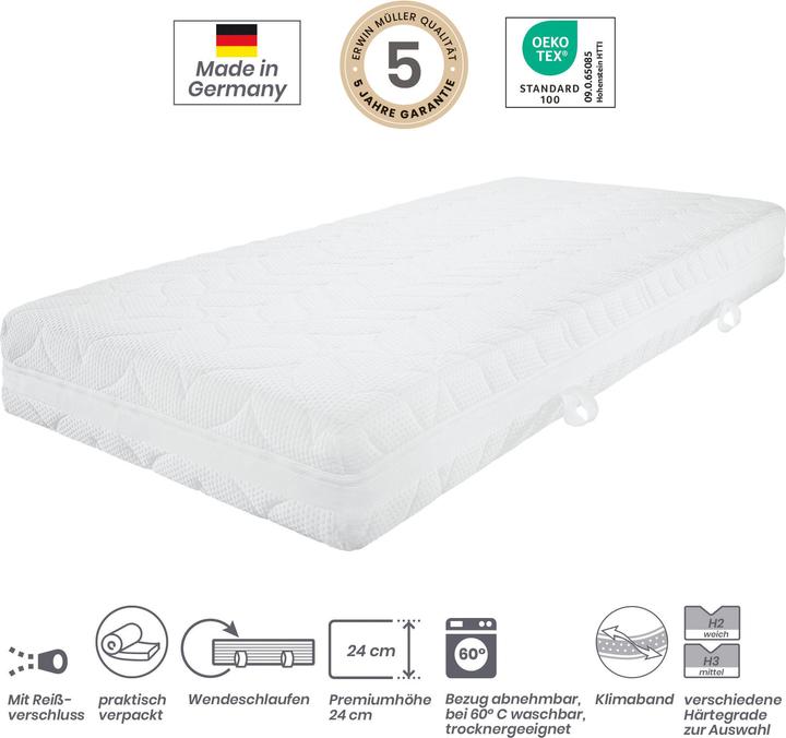 Actual product image Erwin Müller Feldkirch (90 x 190 cm, Spring core)