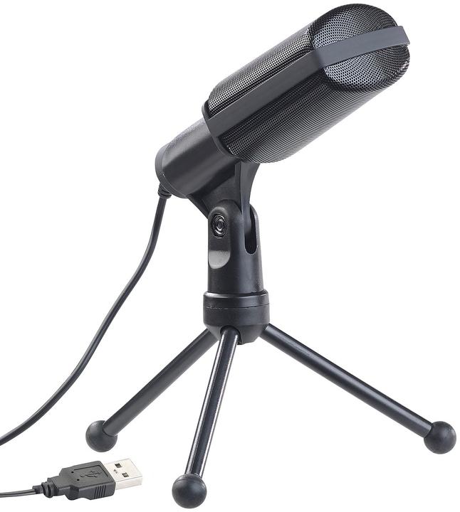 Produktbild Auvisio Profi-USB-Kondensator-Mikrofon inkl. Mini-Stativ