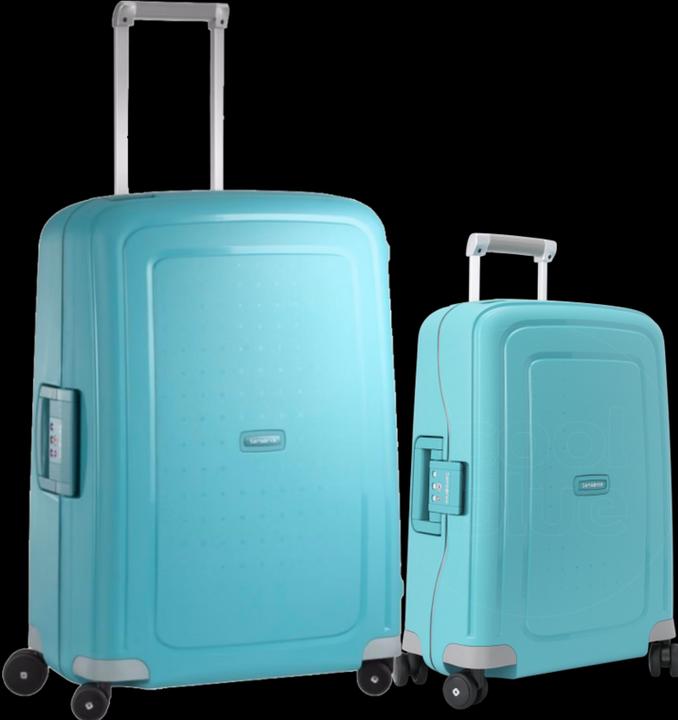 Samsonite S'cure Spinner 55+69cm Aqua Blue Kofferset (79 l)