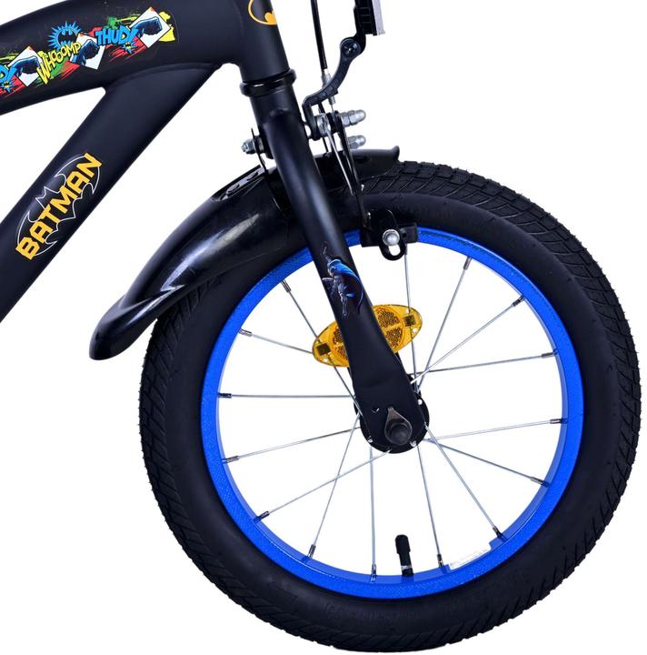 Immagine prodotto Batman Bicicletta per bambini 14 pollici di Volare - Nera, leggera, con ruote di allenamento (14")