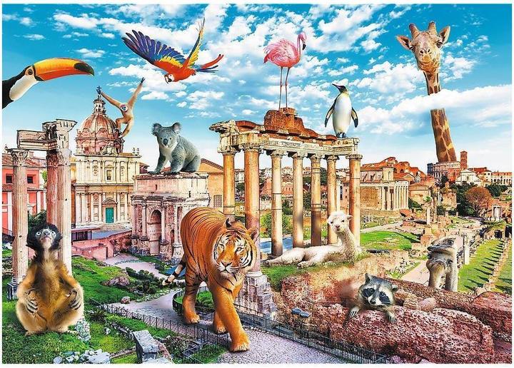 Immagine prodotto Trefl Puzzle Città divertenti/Animali selvatici a Roma 1000 pezzi (1000 pezzi)