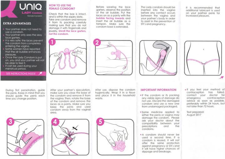 Actual product image Uniq Lady Condom (3 pcs.)