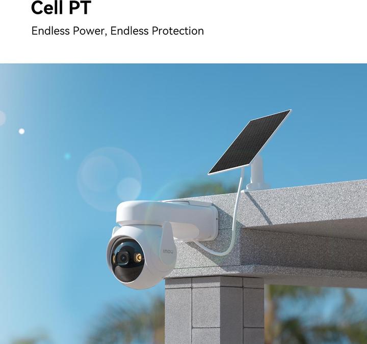 Actual product image Imou Cell PT with Solar Panel (2304 x 1296 Pixels)
