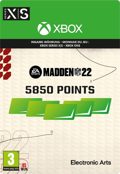 Produktbild Microsoft Madden NFL 22 5850 Punkte (5850 CHF)