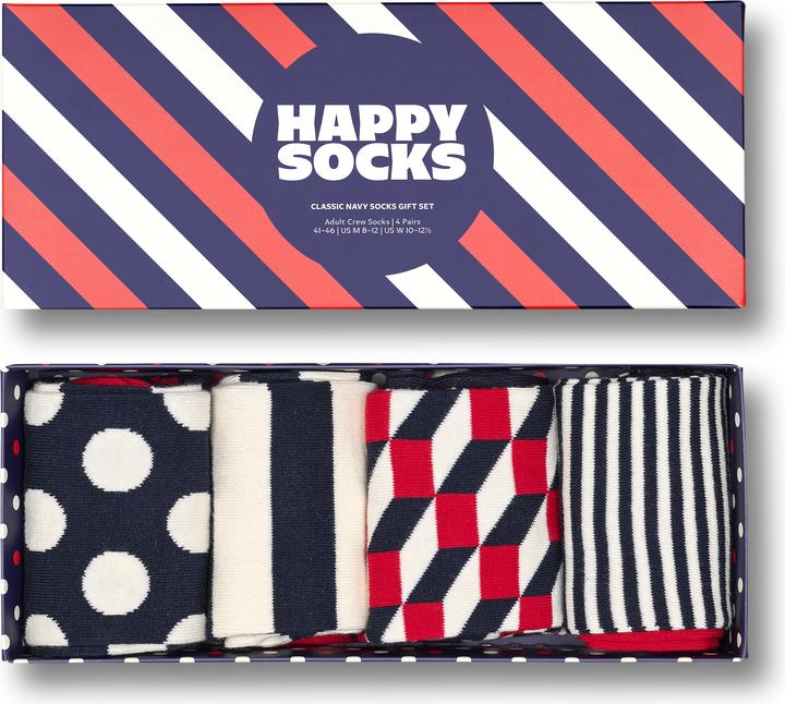 Immagine prodotto Happy Socks Classic Navy Gift Set (confezione da 4, 41 - 46)