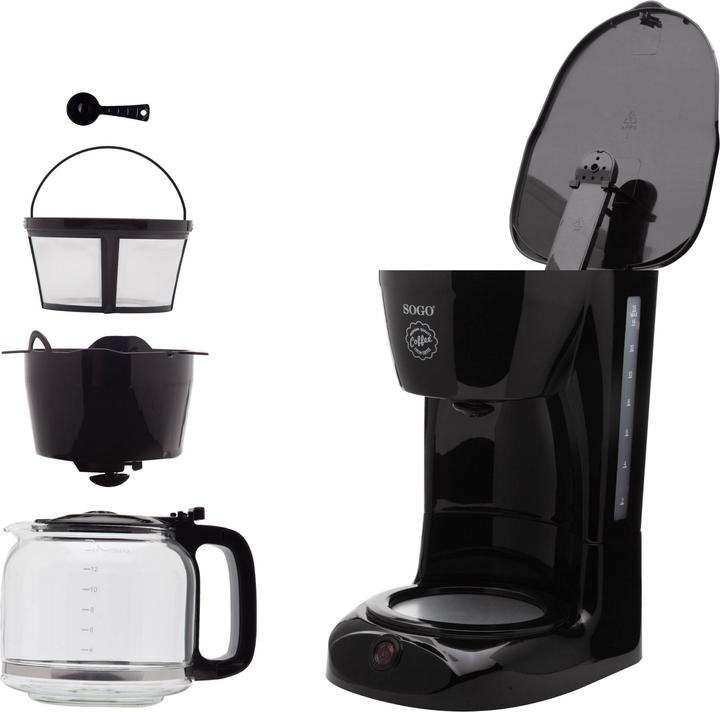 Produktbild Sogo DRIP COFFEE MAKER WITH GLASS JAR, - 1,8L - 950W