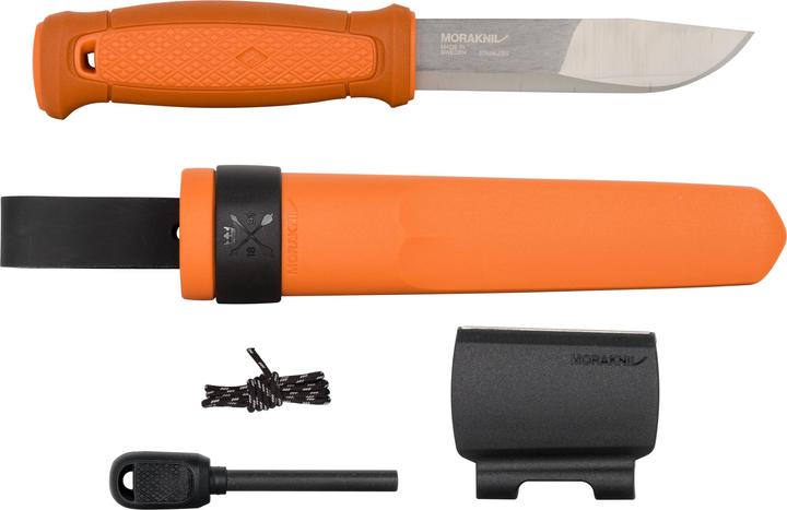 Actual product image Morakniv KANSBOL SK belt knife, Sandvik steel 12C27, stainless, TPE plastic handle, chef's sheath. (10.90 cm)