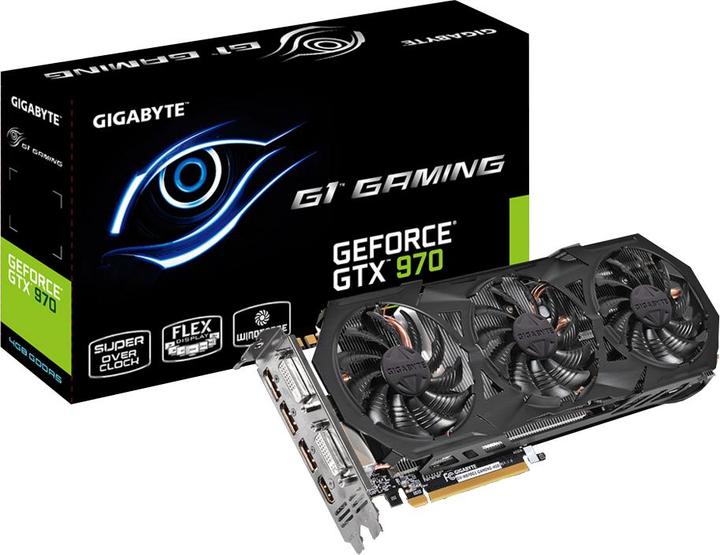 Actual product image Gigabyte GeForce GTX 970 G1 Gaming (4 GB)
