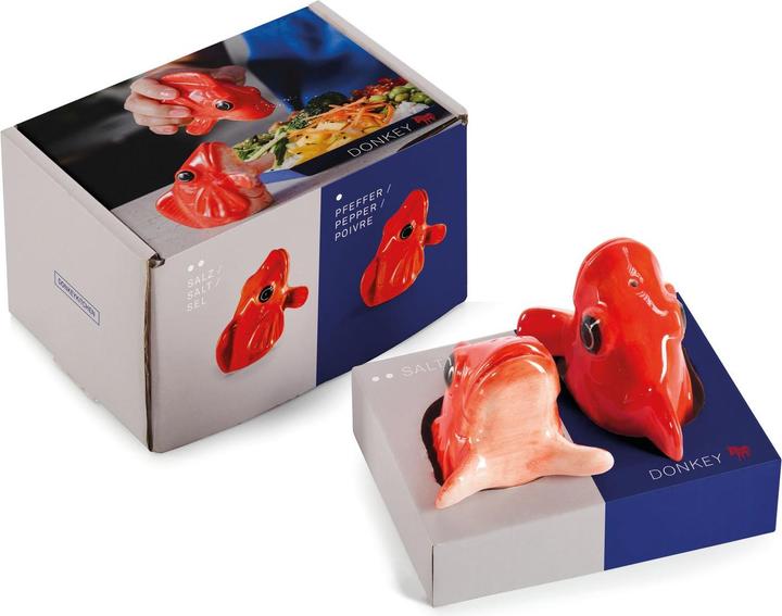 Immagine prodotto Lund-Stougaard Dispenser per sale e pepe - Pesci per piatti (210730) (Pepe, Sale)