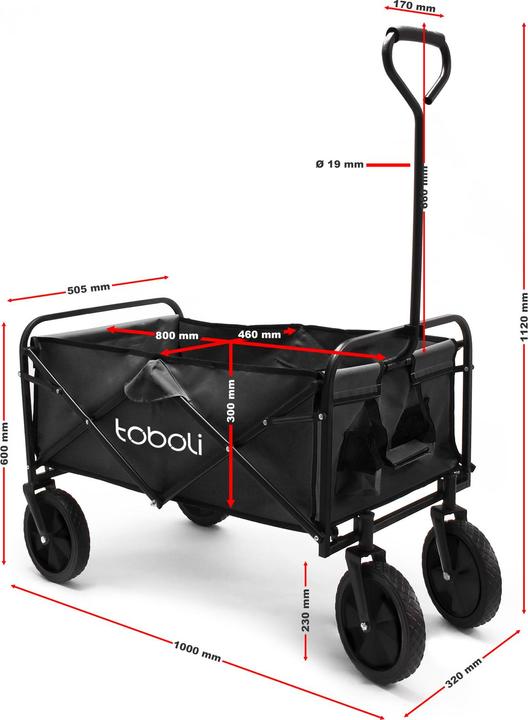 Produktbild Toboli Offroad Faltbollerwagen
