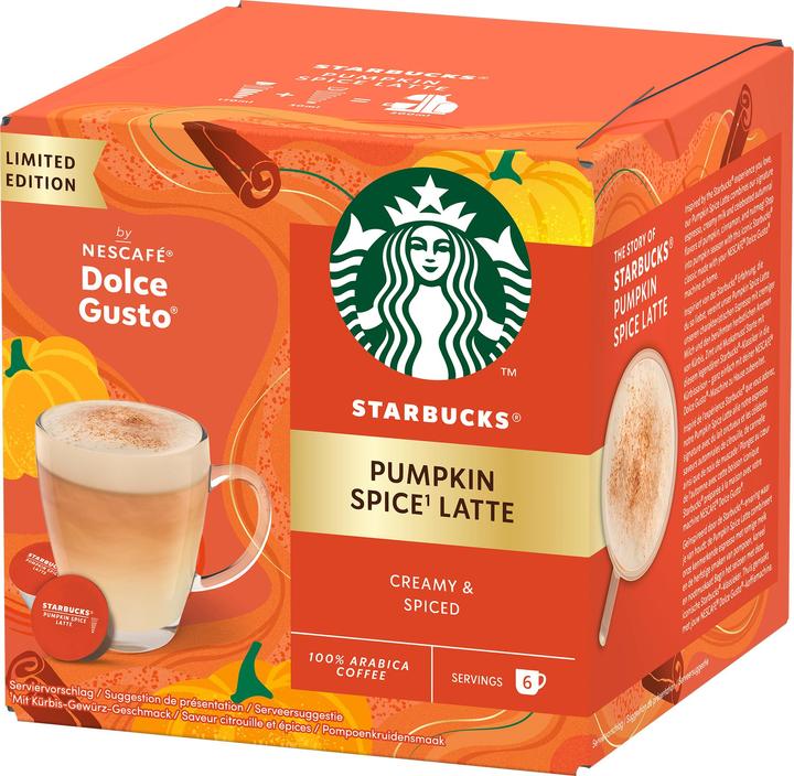Produktbild Starbucks Pumpkin Spice Latte by Nescafé Dolce Gusto (6 x Port.)