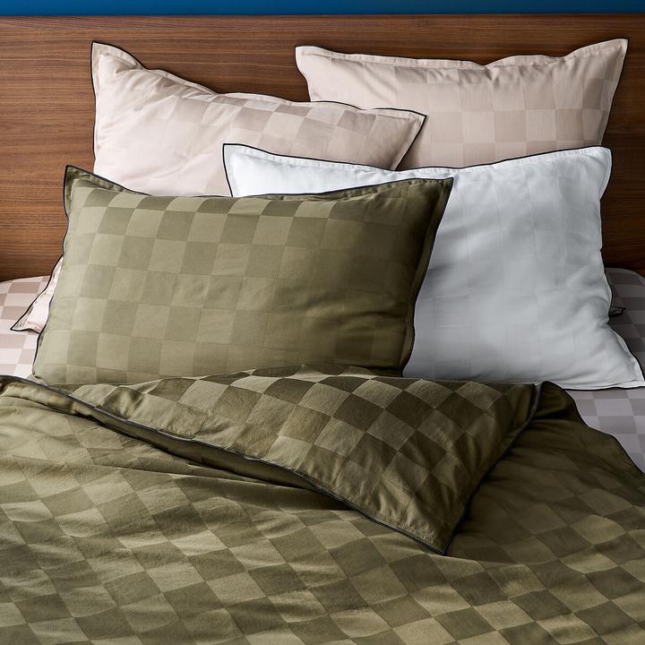 Actual product image La Redoute Interieurs Victor Damier (Pillowcase, 50 x 70 cm)