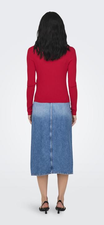 Image du produit Only Coupe normale Col polo Manches côtelées Polo tricoté Pull en maille (L)